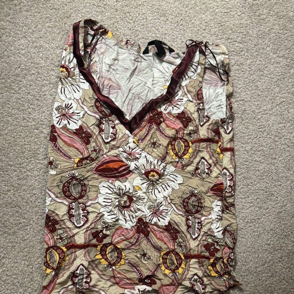 Floral V-Neck Women's Top